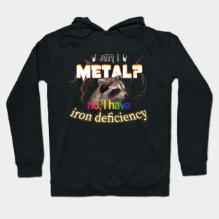 Am I Metal No I Have Iron Deficiency Meme Hoodie